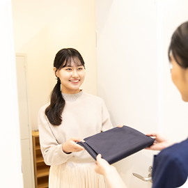 検査着に着替えるための更衣室は男性と女性それぞれご用意