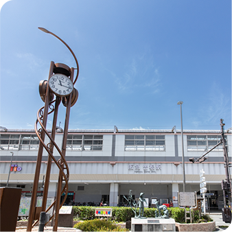 阪急曽根駅より徒歩1分の便利なアクセス・提携駐車場ありのためお車での受診も可能
